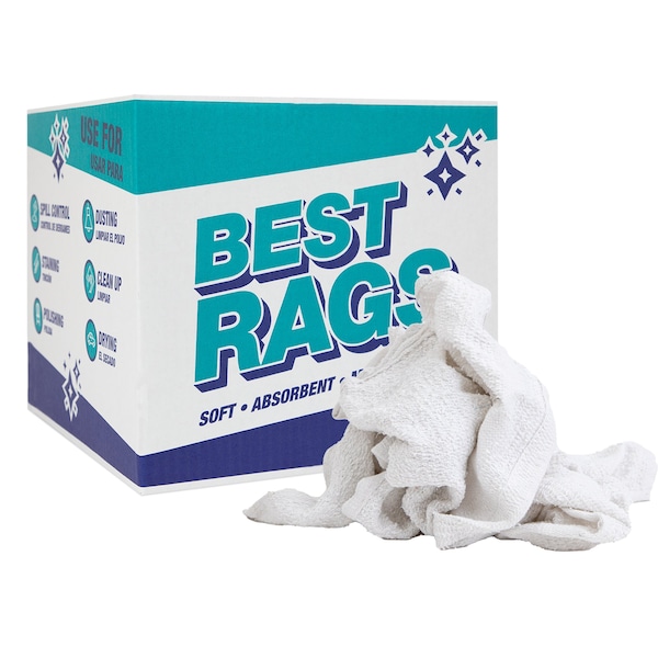 ECO-Terry Wipers - White 10 lb box